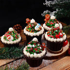 Christmas Sprinkles Bulk for Cake Decorating 7 ounce Holiday Jimmies Red and Green Sprinkles for Xmas Party Cupcake Toppers Cookie Ice Cream Decorations Celebrations