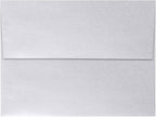 LUXPaper A7 Invitation Envelopes | Peel & Press | 5 1/4" x 7 1/4" | Silver Metallic | 80lb. Text | 50 Qty