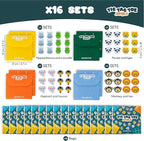 BONNYCO Tic Tac Toe Game Pack 16 Jungle Animals Kids Party Favors Safari Goodie Bags Stuffers for Kids 3-5 4-8, Goody Bag Stuffers Pinata | Return Gifts for Birthday Party, Mini Games Bulk Travel