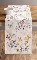 Maison d' Hermine Table Runner 100% Cotton Double Layer Table Runners 72 inches Long for Thanksgiving Christmas Decorations Home Kitchen Dining Party Wedding (Equinoxe - Beige, 14.5" x 72")