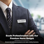Name Tag, Magnetic Brushed Aluminum Name Tags, Personalized Name Tags, 1x3 Inches, Durable Engravable Impact Material, Made in The USA by My Sign Center