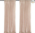 Champagne Sequin Backdrop Curtains, 2 Panels Champagne Blush Sequin Backdrop, 2FTx8FT Sequin Curtains for Party Wedding Sequence Backdrop