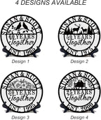 Personalized Christmas Gifts 2025 Best Housewarming Gifts Custom 50th or Any Year Wedding Anniversary Metal Sign Wedding Gifts Personalized Metal Name Signs Monogram Wall Decor