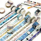 Cute Washi Tape Set - 24 Rolls Kawaii Animals Decorative Washi Tape for Scrapbooking Supplies, Bullet Journal Supplies, Junk Journal, Kids Art Craft Tape