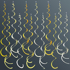 36Pcs Yellow Hanging Swirl Decorations Ombre Yellow Felt Swirl Streamer Spiral Ceiling Decoration Garland for Lemon Bee Sunflower Birthday Wedding Baby Shower Bridal Shower Bachelorette Party Supplies