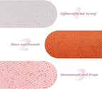 Glitter Tulle Rolls 6” by 50 Yards Sparkle Tulles Fabric Ribbon Sequin Tulle Netting Rolls for DIY Tutu Skirt Wedding Birthday Party Decoration (Orange)