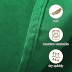 Ascoza 2pack 120 Inch Emerald Round Tablecloth in Washable Polyester Fabric for Wedding/Banquet/Restaurant/Parties