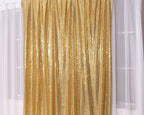 Poise3EHome Gold Sequin Backdrop,8FT x 8FT Sequin Photography Backdrop Curtain for Party Decoration