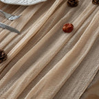 6pcs Deep Beige Cheesecloth Table Runner Rustic Boho Gauze 120 Inch 10 FT Cheese Cloth for Wedding Baby Shower Bridal Shower Birthday Party Long Sheer Home Decorations