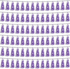 6P Light Purple Foil Fringe Metallic Tassel Streamers Banner Tassel Garland for Parade Floats, Bachelorette, Wedding, Birthday, Graduation, Christmas, Bridal/Baby Shower Party Decorations