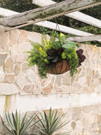PARTY JOY 12 Bunches Fake Plants Outdoor, Fake Bushes UV Resistant Artificial Flowers Greenery Shrubs Faux Greenery for Outdoor Garden Patio Front Porch Yard Decor