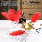 SOGUGOM Red Craft Ostrich Feathers - 30PCS 8-10 inch Ostrich Feathers Kit for Centerpieces, Kindergarten Crafts, Dream Catchers and DIY Projects(Red)