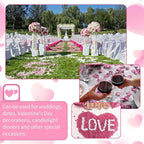 1000 Pcs Artificial Fake Rose Petals,Flower Petals for Romantic Night, Engagement, Party, Wedding, Event Flower Decorations, in Bulk(Peach Gradient)