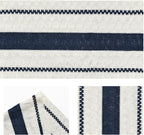 Artoid Mode Dark Blue Farmhouse Woven Rustic Table Runner, Seasonal Holiday Hollow Kitchen Dining Table Decoration for Home Party Decor 12x108 Inch