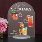 Pet Signature Drink Wedding Signs