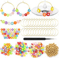 DIY Wine Glass Charms - 26 Sets Elegant Personalize Wine Glass Markers Tags Decor Kits with Guest or Friends Drink Identification for Wedding Cocktail Bachelorette Holiday Party (Reusable)