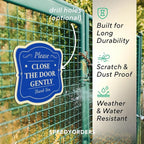 Custom Decorative Outdoor Metal Sign, Personalized Aluminum Driveway Sign - Waterproof, Made in USA - Design 3 Blue Steel 18x18 In