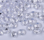 1000pcs/ Pack Wedding Table Acrylic Diamond Scatter Crystals Confetti Acrylic Gems Vase Fillers Rhinestones for Wedding, Bridal Shower, Vase Beads Decorations (10mm, Transparent)