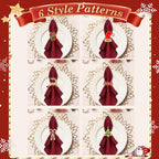 KPOSIYA Set of 12 Christmas Napkin Rings for Dinning Table Setting, Metal Xmas Napkin Ring Holders for Wedding Receptions, Winter, Thanksgiving Holiday Party Dinner Parties