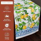 Maison d' Hermine Table Runner 100% Cotton Double Layer Table Runners 72 inches Long Decorative for Home Kitchen Dining Party Baby Shower Wedding Bridal Shower Spring Summer (Cedrat, 14.50" x 72")