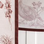 Maison d' Hermine Table Runner 100% Cotton Single Layer Table Runners 108 inches Long for Thanksgiving Christmas Decorations Home Kitchen Dining Party Wedding (Holy Jouy - Brown, 14.5" x 108")