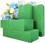 Max Shape Pack of 4 Large Size Floral Foam Blocks for Fresh and Artificial Flowers (9” L x 4” W), Wet Florist Foam Blocks for Wedding Holiday Decorations (4 Pack)