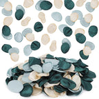 Suream Flower Girl Petals, 300 Pcs Rose Petals Decorations, Silk Flower Petals for Wedding, Fake Flower Petals for Bridal Showers, Wedding Decorations, Sweetheart Table Decor(Dark Green)