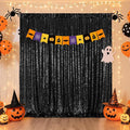 Poise3EHome 6FT x 8FT Black Sequin Photography Backdrop Curtain for Party Decoration