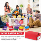 12 Sets Mini Shoe Gifts Boxes for Party Favors 4.7 x 2.5 x 2 Inch Sports Mini Sneaker Box with Editable Label for Candies Cookies Snacks (Multicolor,4.7 x 2.5 x 2 Inches)