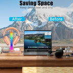 Headphone Stand with Wireless Charger,Gaming HeadsetStand with RGB Light Mode,Airpod MaxStand Compatible with Airpod Pro/3/2,iPhone 16/15/14/13/12/11,Samsung,Gifts for Gamers & Music Lover (Gold)