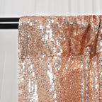 SquarePie Sequin Backdrop Curtain Not See Through Thick Glitter Background for Party 8FT x 10FT Rose Gold