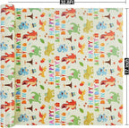 Aimyoo Dinosaur Birthday Wrapping Paper Roll - 17 Inch X 32.8 Feet - Green Happy Birthday Dino Pattern Gift Wrap Paper for Boys Party, Baby Shower, Holiday