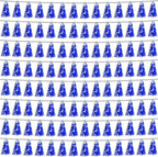 8P Blue Foil Fringe Metallic Tassel Streamers Banner Tassel Garland for Parade Floats, Bachelorette, Wedding, Birthday, Halloween, Christmas, Bridal/Baby Shower Party Decorations