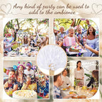 Taiyin 150 Pcs Lace Ribbon Stick Wands Wedding Wand Streamers with Bell Silk Ribbon Fairy Wand Wedding Send Off Streamer for Baby Shower Holiday Party Favors(White)