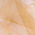 Sparkling Tulle Rolls, 15” by 30 Yards (90FT) Glitter Tulle Spool Ribbon Fabric for Wedding Birthday Bridal Shower Tutu Skirt Party Gift Wrapping (Gold)