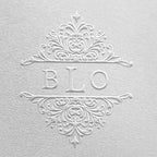 Custom Monogram Embosser - Personalize with Initials & Text - Hand-Held Embossing Stamp - Monogram, Seal Embosser Best for Books, Envelopes, Napkins - 1.625 inch