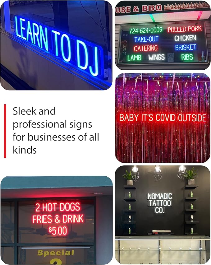 SpellBrite CRAFT BEER Sign | Beer-Related Sign with Neon Look, Red LED Light Source | 20.5" x 15.0"
