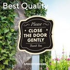 Custom Decorative Outdoor Metal Signs, Personalized Aluminum Signs, Customized Driveway Signs, Waterproof Signs Made In USA, Design 3 Black Charcoal 24x24 In