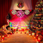20X10ft Dance Party Backdrop Retro 70s 80s 90s Theme Glitter Stage Dance Ball Background Disco Party Decoration DJ Backdrop Banner for Birthday Party Prom Portrait Photo Shoot Polyester, Blue010