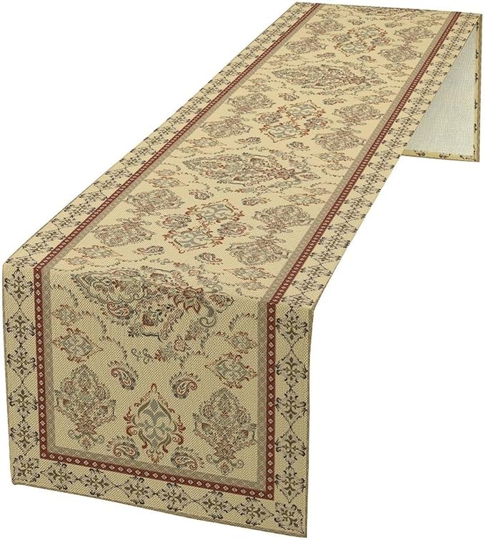 Vintage Farmhouse Flower Table Runner Boho Elegant Home Kitchen Table Dining Coffee Room Garden Party Wedding Decor 13x36in