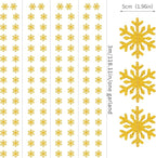 Snowflake-Snow Gold Christmas Party-Decoration Garland - 52ft Winter Wonderland Frozen Ornaments Hanging Paper Streamers,New Years Birthday Baby Shower Bachelorette Wedding Ceiling Decor Hugfond