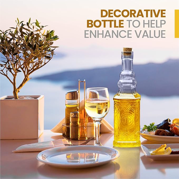 Assorted Clear Glass Bottles with Corks, 6 Pack, 2.5in X 9in, 16oz