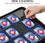 GEAoffice Trading Card Binder 12 Pocket for 720 Cards, Ringless Side Loading Card Collection Binder Album Folder for MTG, TCG, Game&Sports, PU Cover, Non-PVC, Green