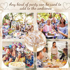 Taiyin 150 Pcs Lace Ribbon Stick Wands Wedding Wand Streamers with Bell Silk Ribbon Fairy Wand Wedding Send Off Streamer for Baby Shower Holiday Party Favors(Champagne, Beige)