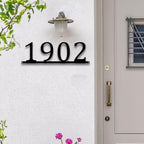 Personalized Metal House Number Sign | Custom Metal Address Sign for Outside | Personalized Meta | House Number Sign | Housewarming gift (Number)
