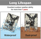 Funny Donkey "Are You Pooping?" Tin Sign - Vintage Bathroom Wall Décor, 8x12 Inches, Humorous Metal Sign for Indoor & Outdoor Use, Farmhouse-Style Wa