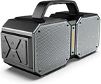 BUGANI Shock Bluetooth Speaker, Portable Bluetooth 5.3, Waterproof Design, 60W High Power Output, Outdoor Speaker, Black (New Model)
