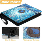 Card Binder for MTG Cards, Premium 9 Pocket Card Binder for Trading Cards, 720 Double Sided Pocket Collector Card Album for Standard Cards,Card Collection Folder for YGO/PTCG/Game Cards (Blue Print)