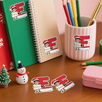Personalized Christmas Stickers, Custom Name & Elf Waterproof Christmas Gift Tags for Gift Box Holiday Decorations, Stockings, Party Favors