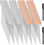 80 Pcs 10" High Plant Labels, Include 40 Copper Metal Plant Tags and 40 Weatherproof Garden Aluminum Markers Bulk with Marker Pen Reusable Seedling Sign Nursery Tag for Outdoor Herb Vegetable Flower